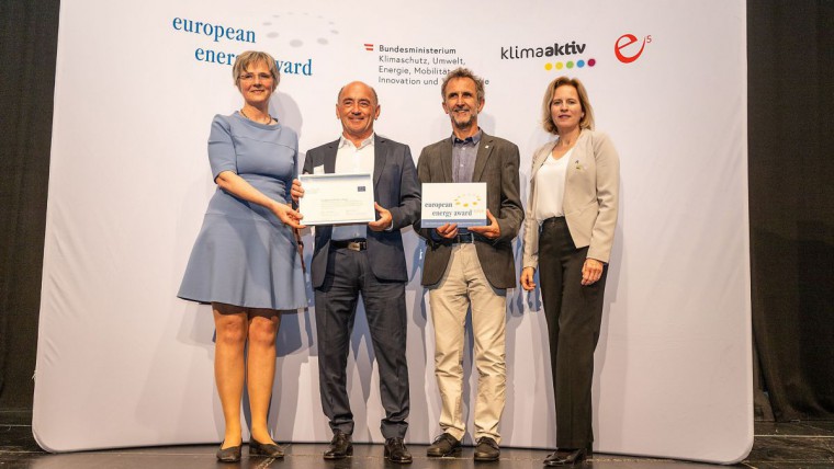 Wieselburg wurde mit dem European Energy Award in Gold ausgezeichnet.